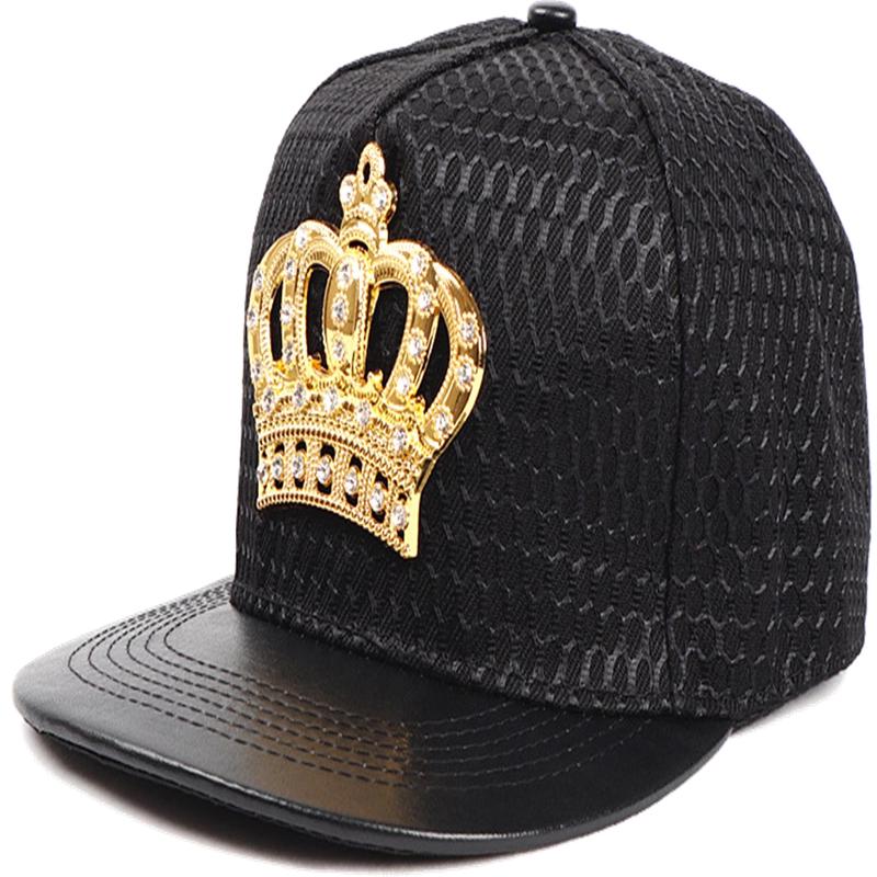 BLACK Crown Cap Rhinestones on Crown