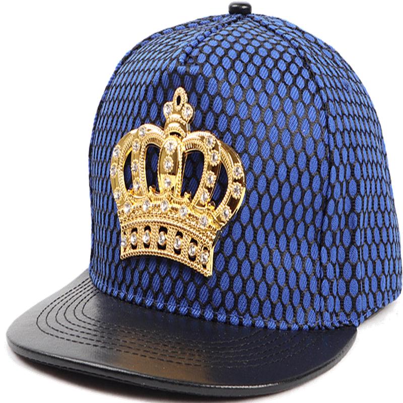 BLUE Crown Cap Rhinestones on Crown
