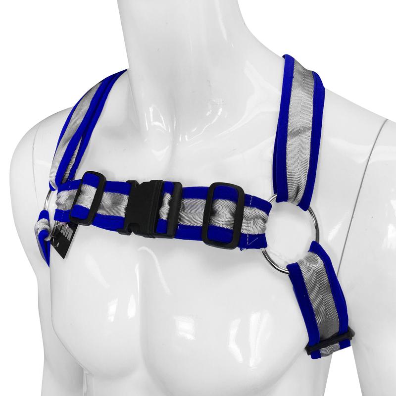 Buckle Harness-Silver Blue