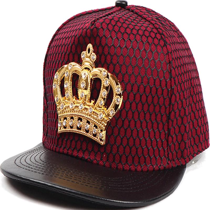BURGUNDY Crown Cap Rhinestones on Crown