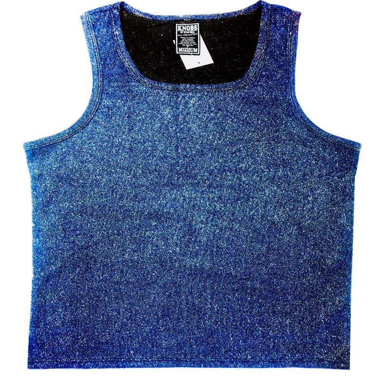Glitter Tanks- Blue