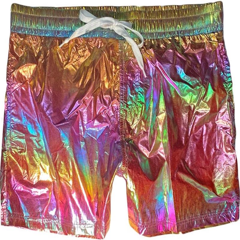 Knobs Metallic Woven Shorts - MULTI 14