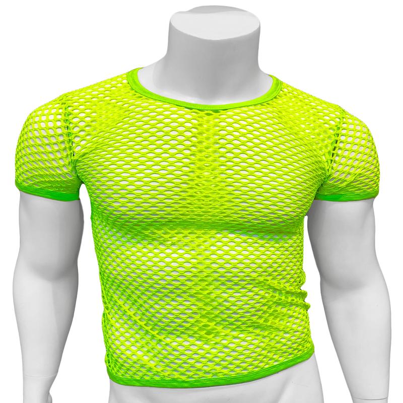 Lime Fishnet Tee