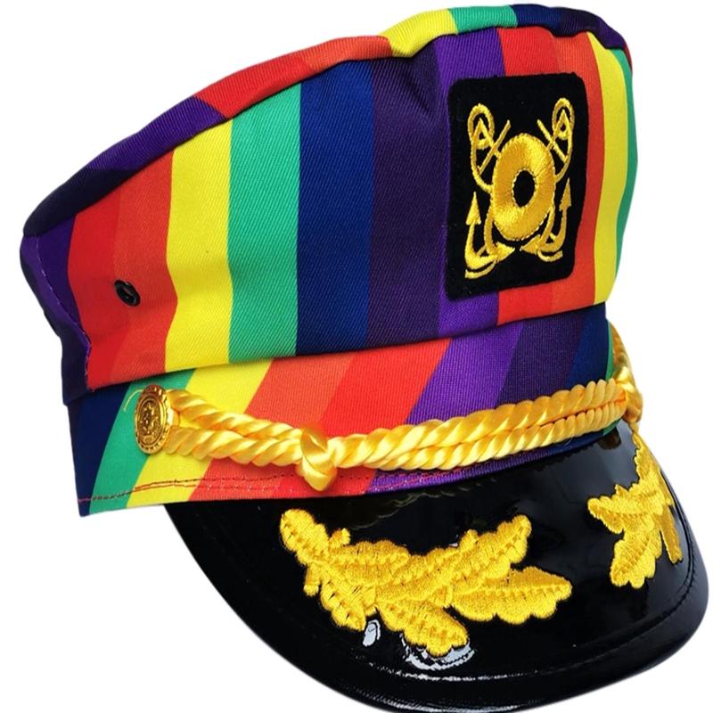Rainbow Captain's Hat
