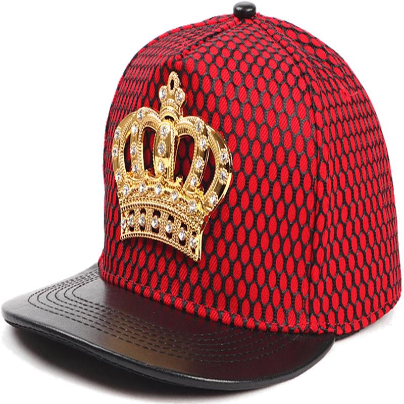 RED Crown Cap Rhinestones on Crown