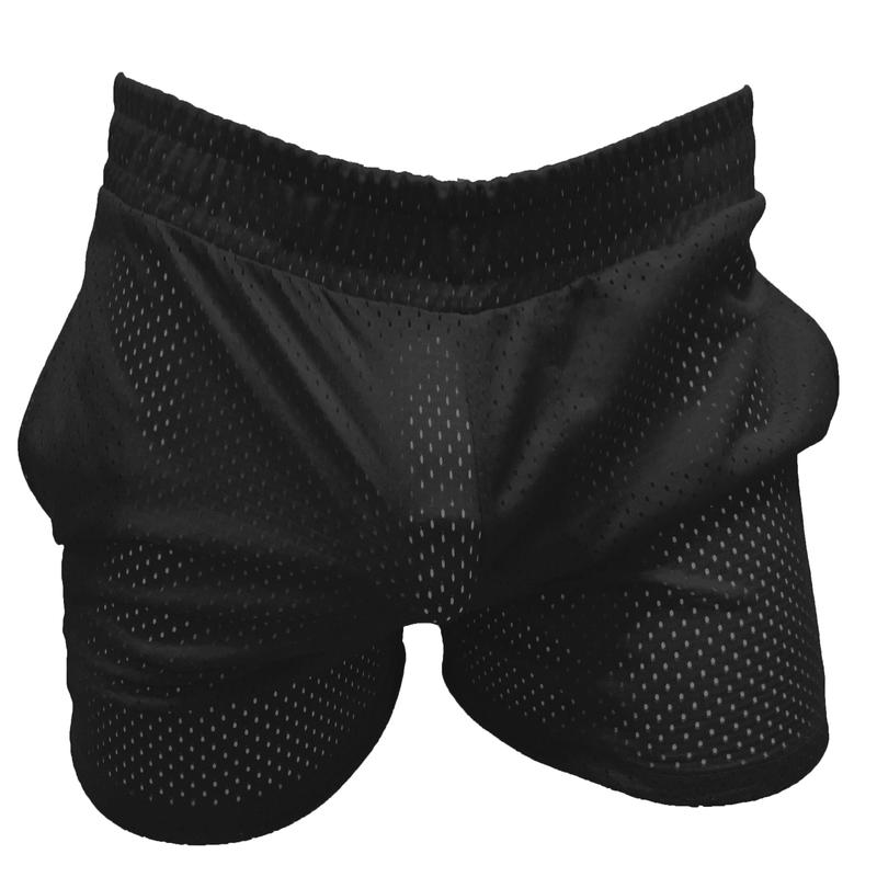 See Thru Short Shorts Sports Mesh Black
