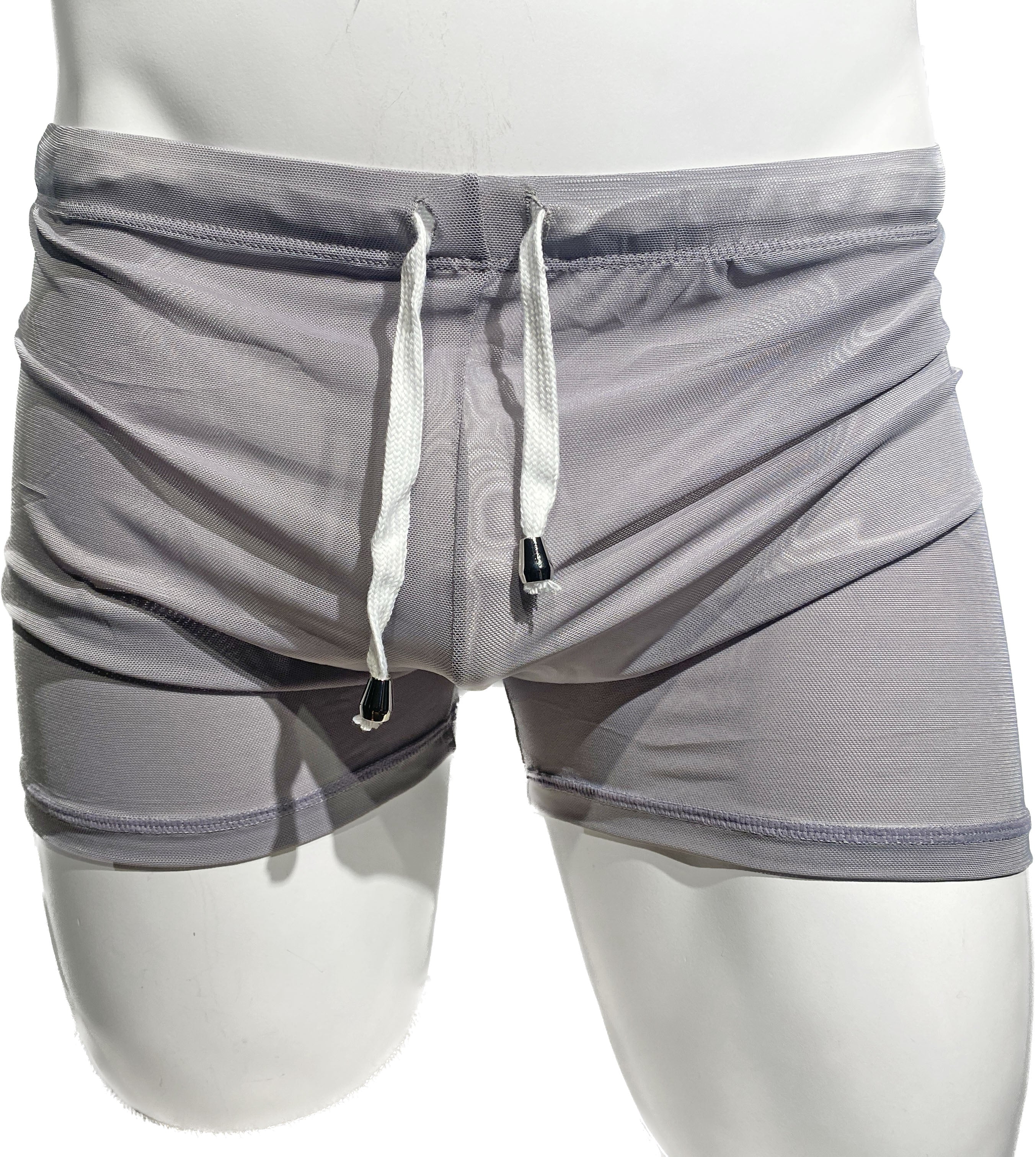 Fine Mesh Shorts - LIGHT GREY