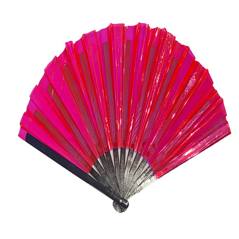 Party Clack Fan - Iridescent Fuchsia 3 / Gold