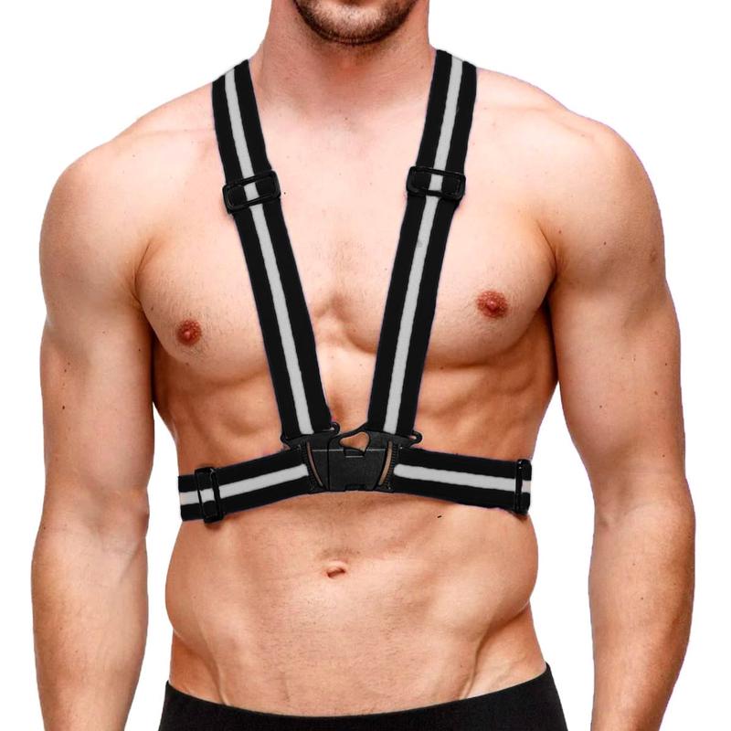 Reflective Elastic Harness - Black