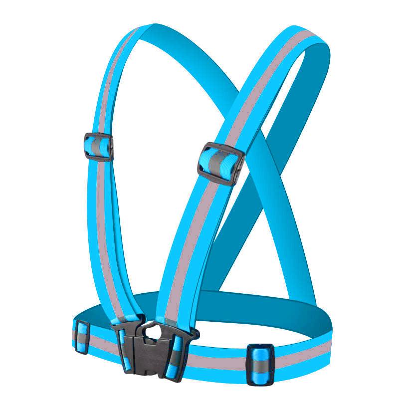 Reflective Elastic Harness - Light Blue