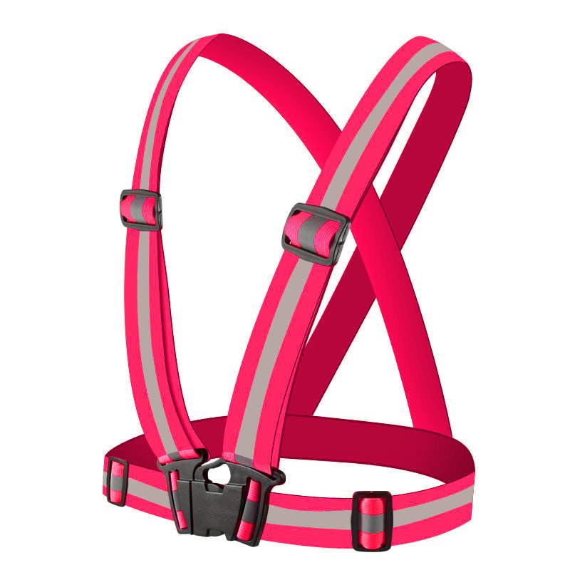 Reflective Elastic Harness - Pink