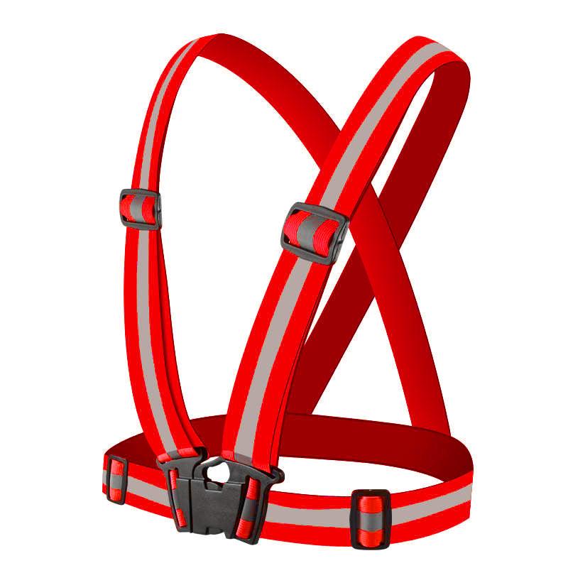 Reflective Elastic Harness - Red