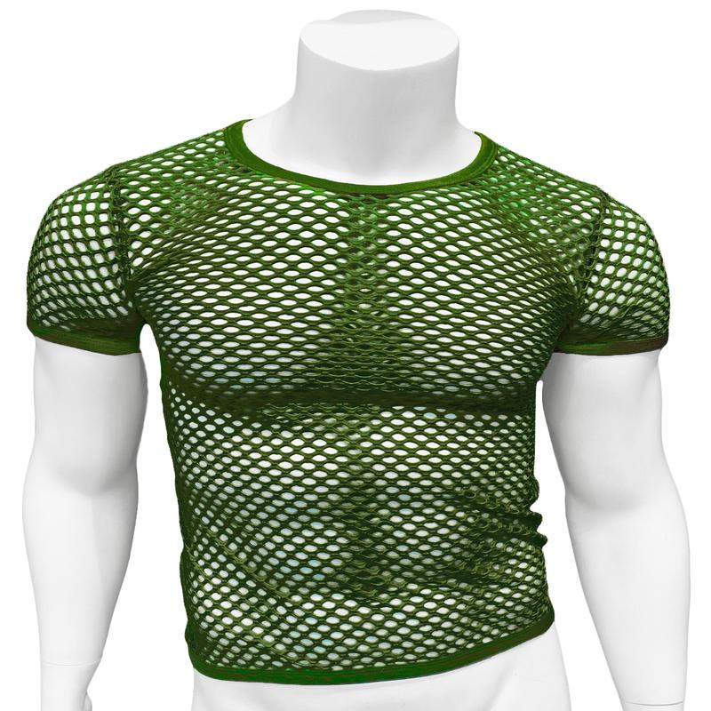 Fishnet Short Sleeve Tee - Army