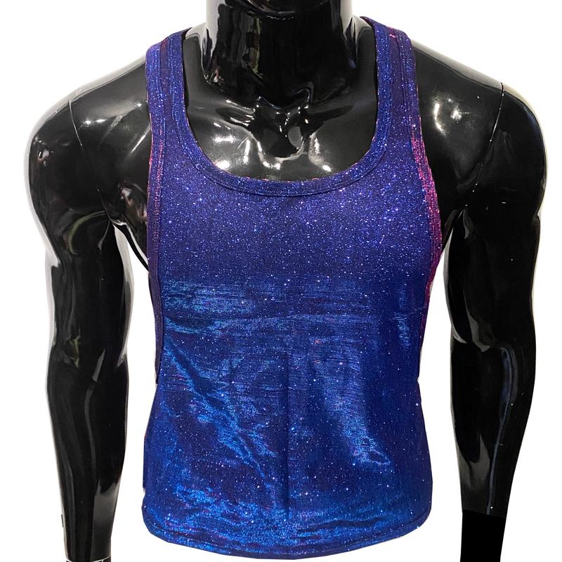 Glitter String Tank - Dark Violet