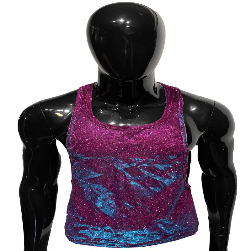 Glitter String Tank - Magenta
