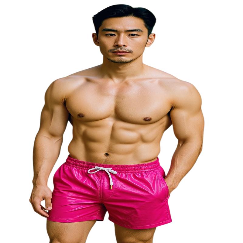 High Gloss Shorts - Hot Pink