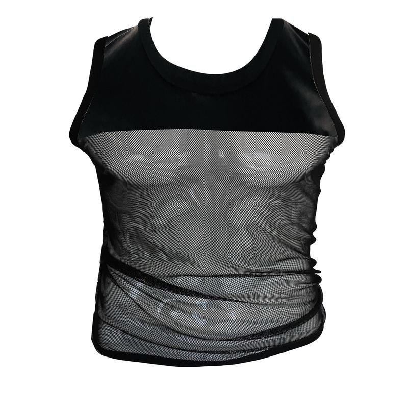 Sexy Mesh & Vinyl Tank