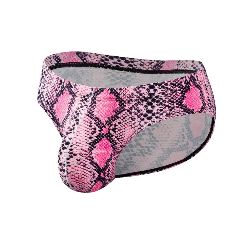 Animal Print Bikini - Pink Snake