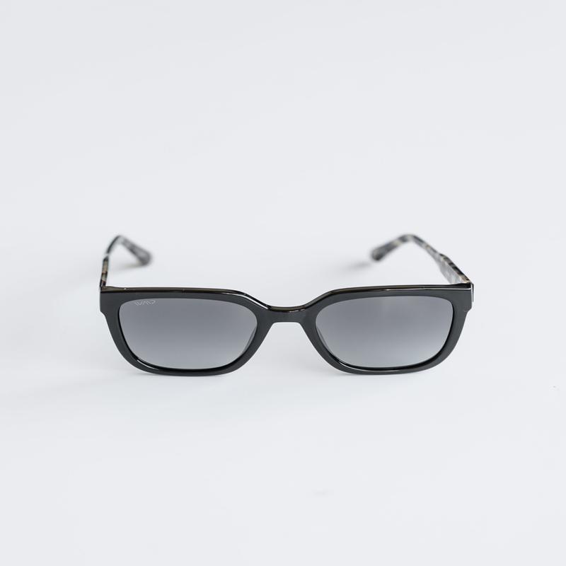 Black Beige Tortoise Square Frame Polarized Sunglasses