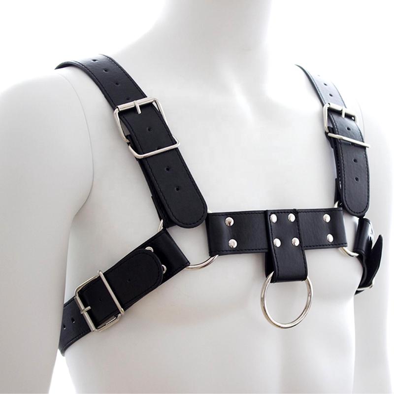 Bull Dog Harness - Black with Center Ring