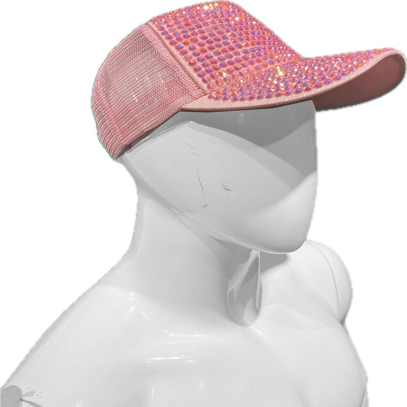 Diamond Rhinestones Cap - Pink