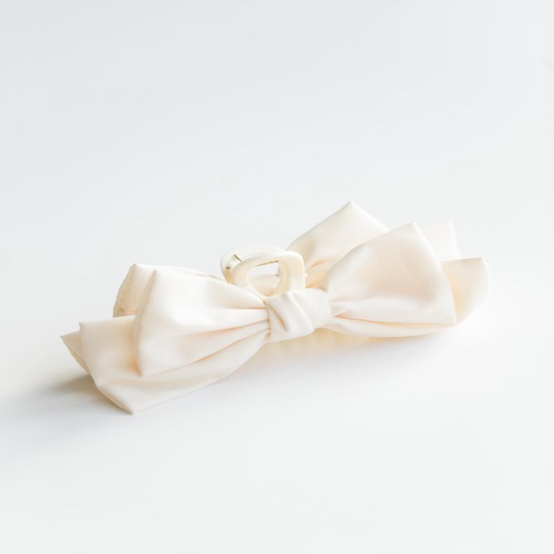Double Ribbon Hair Claw Clip