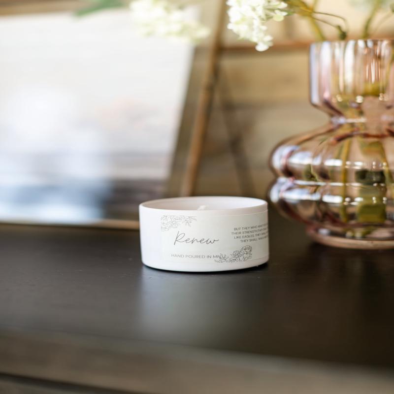 Inherit KJV Scripture Renew Tin Candle 4oz