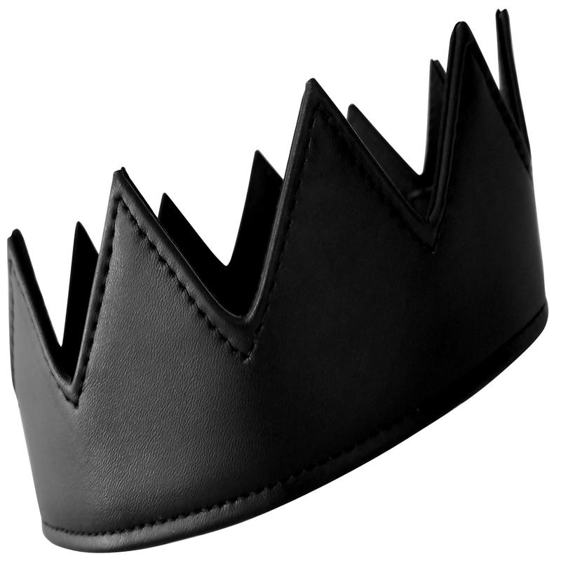 KINK CROWN (Matte Black Faux Leather Crown)