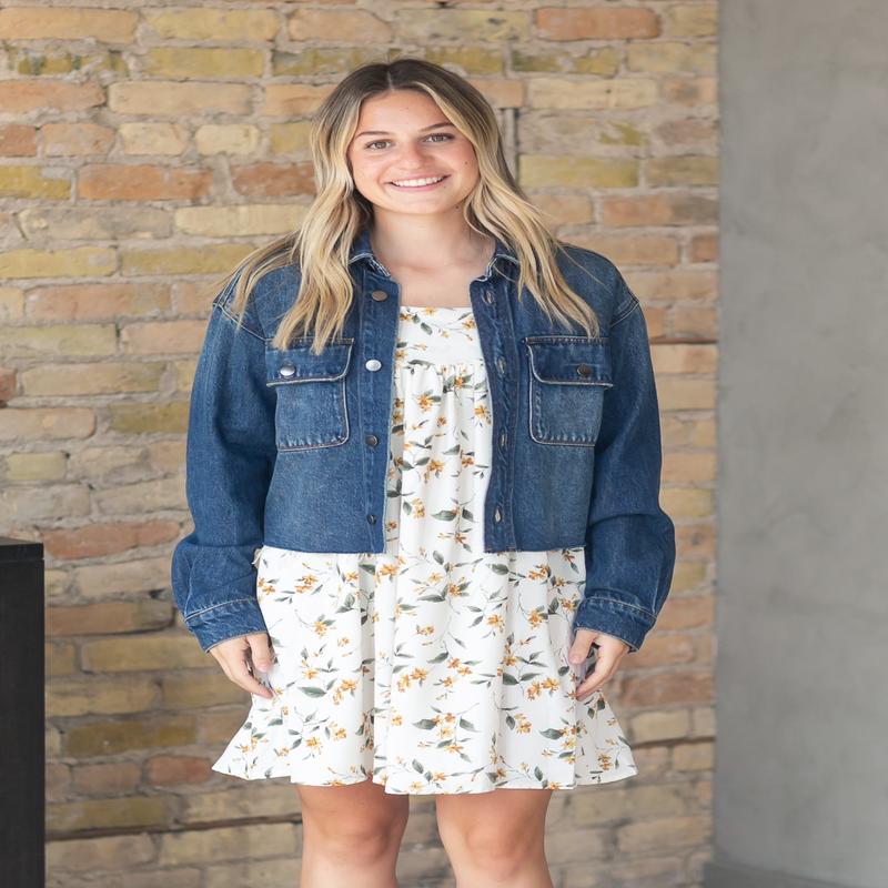 Kut from the Kloth Lana Raw Hem Denim Jacket