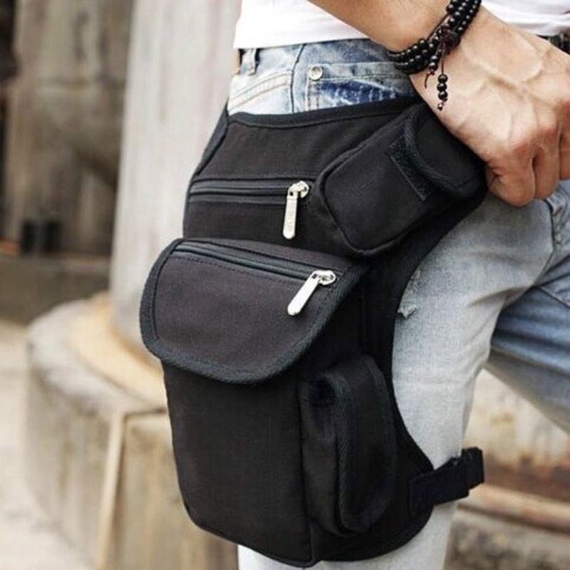 Leg Bag Canvas Full Size-Black