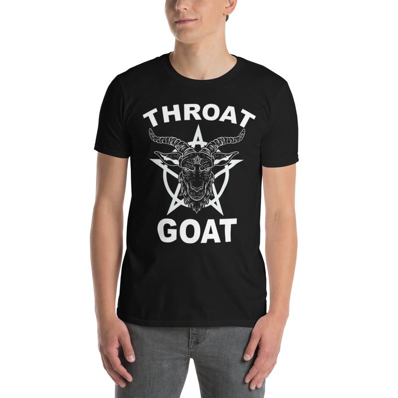 Printed Phrases Tee - Throat Goat (Black)
