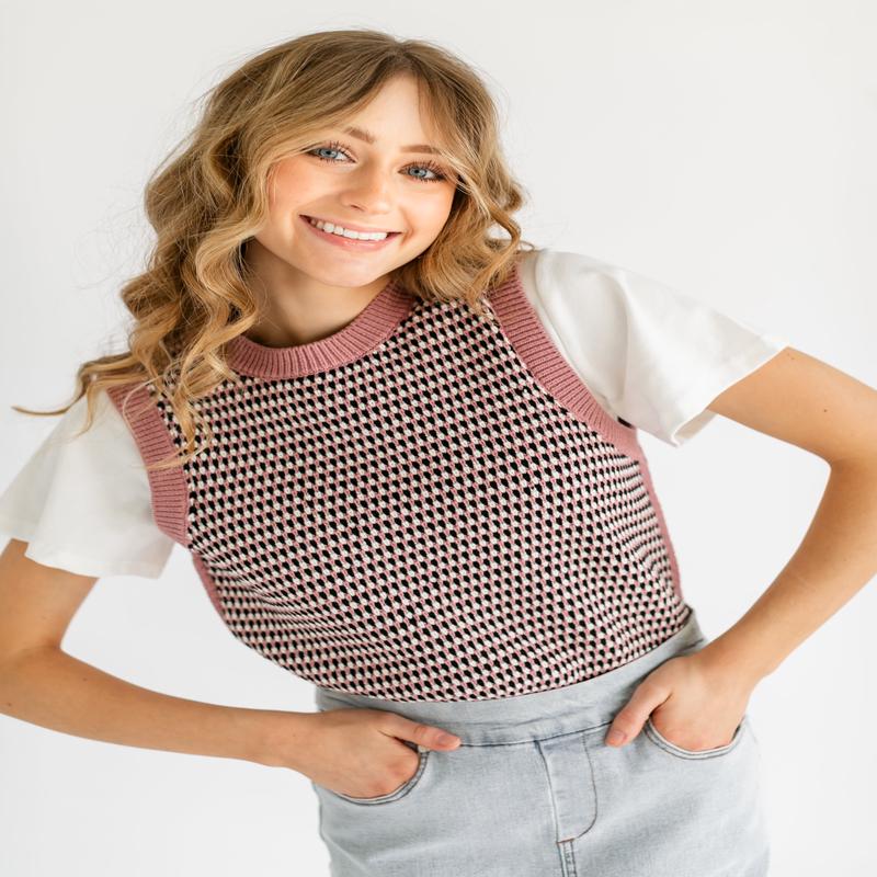 VARLEY Knowles Textured Knit Vest