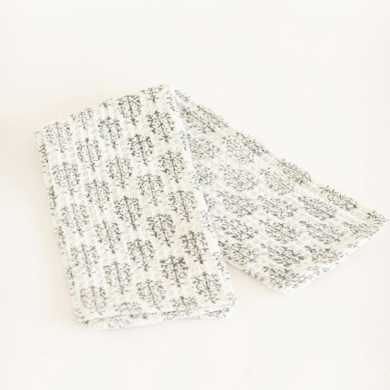 Blomma Block Print Dishtowel
