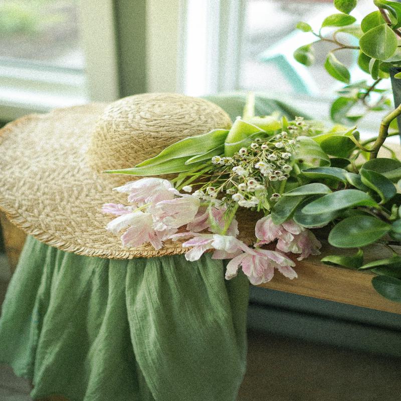 Frayed Straw Floppy Sun Hat - FINAL SALE