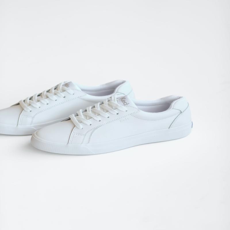 Keds Pursuit White Leather Lace Up Sneaker - FINAL SALE