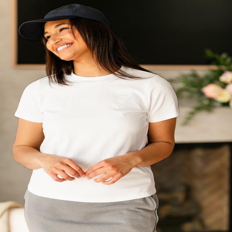 Lanie Casual Comfort Staple Tee - FINAL SALE