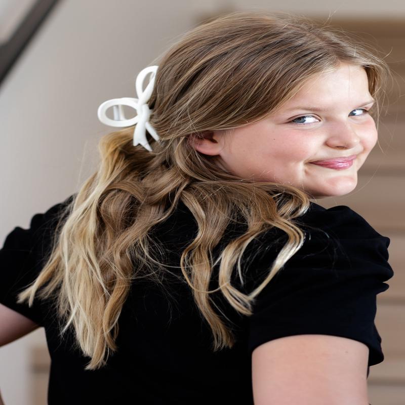 Large Bow Matte Hair Clip