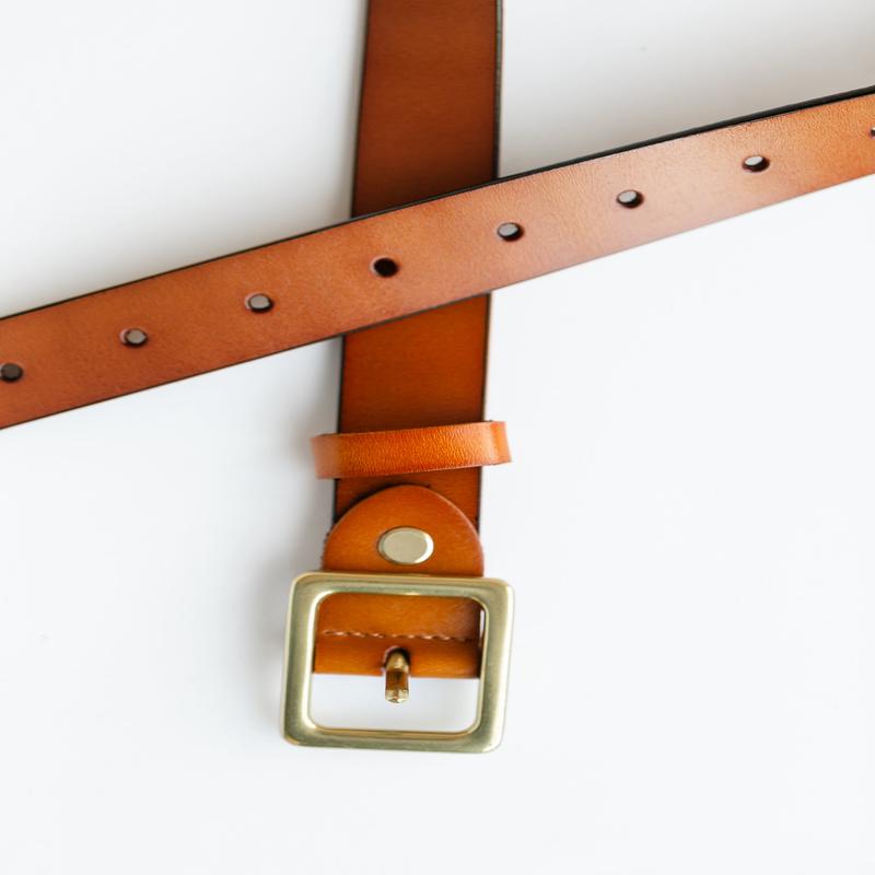 Perfect Leather Square Buckle Belt
