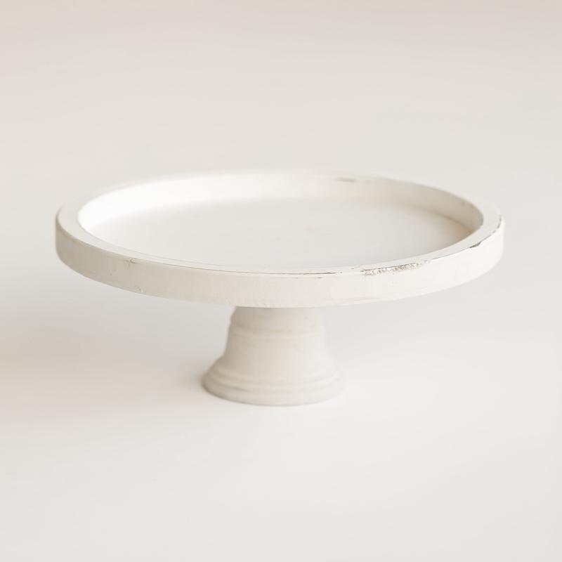 Rustic White Wood Stand