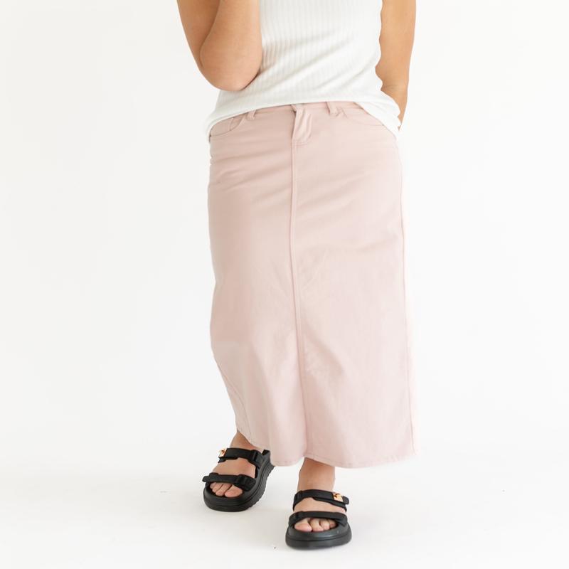 Stella Rose Denim Maxi Skirt - FINAL SALE