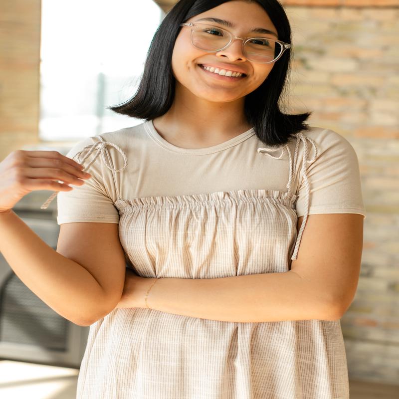 Tie Strap Striped Midi Dress - FINAL SALE