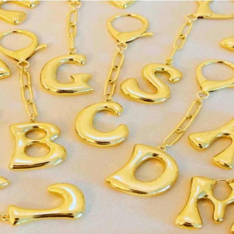 Whimsy Balloon Letter Initial Bag Charm