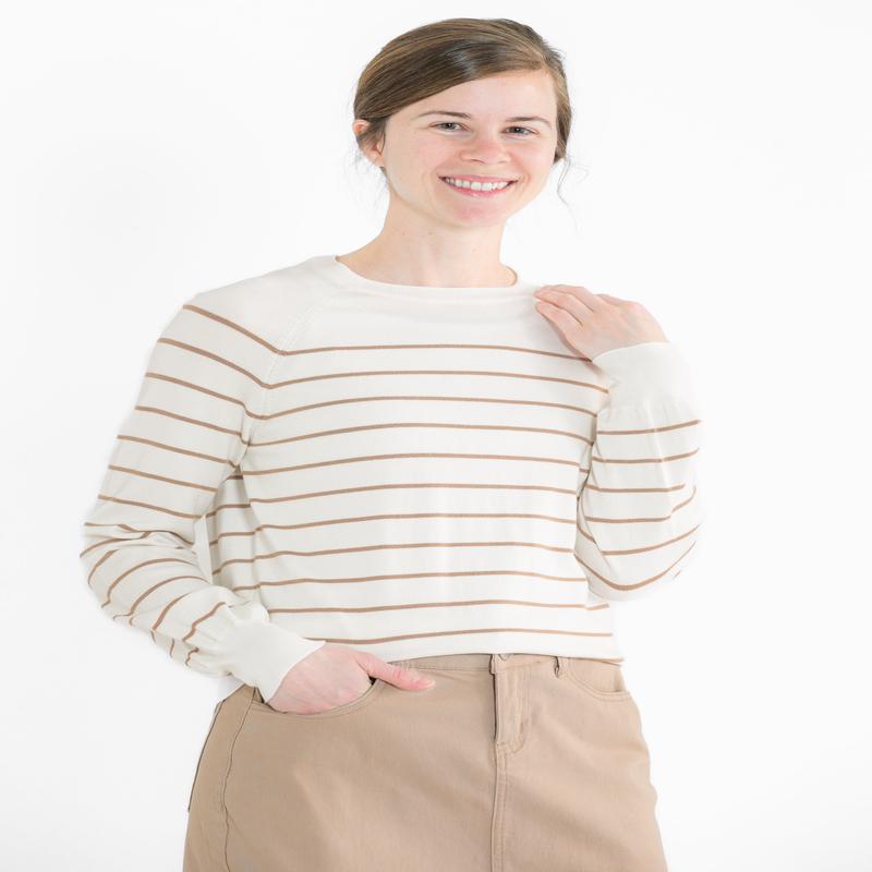 Alice Lightweight Striped Long Sleeve Sweater - FINAL SALE