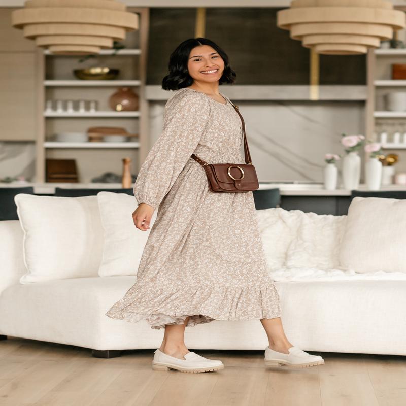 Button Down Floral Drawstring Dress - FINAL SALE