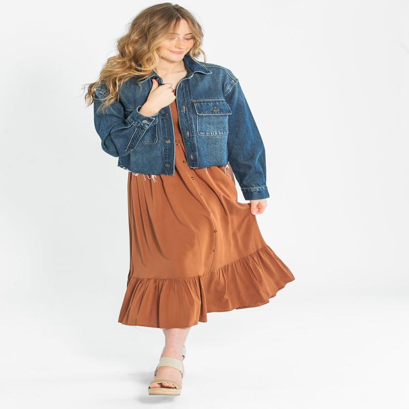 Jones Ruffle Detail Smocked Maxi Dress - FINAL SALE