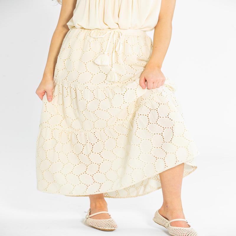 Liverpool Los Angeles Tiered Woven Maxi Skirt - FINAL SALE