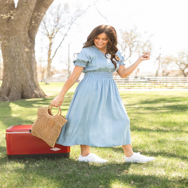 Rena Chambray Maxi Dress - FINAL SALE