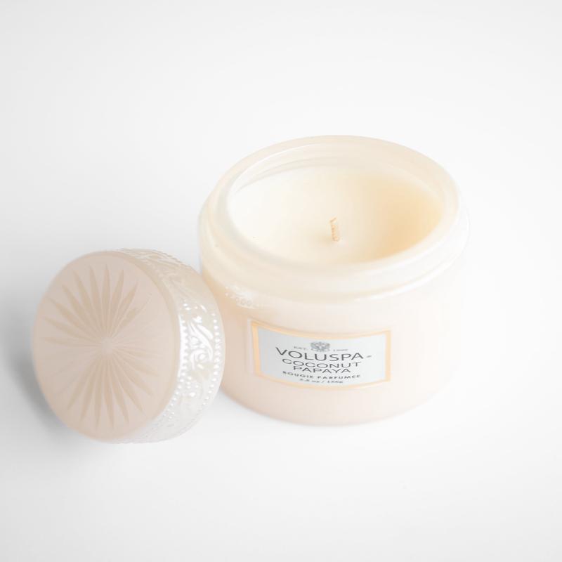 Voluspa Coconut Papaya 5.5oz Small Jar Candle