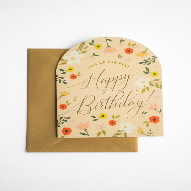 You're the Best Birthday Arch Greeting Card