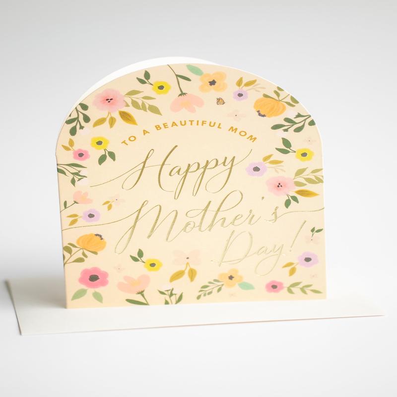 Arch Beautiful Mother's Day Floral Greeting Card